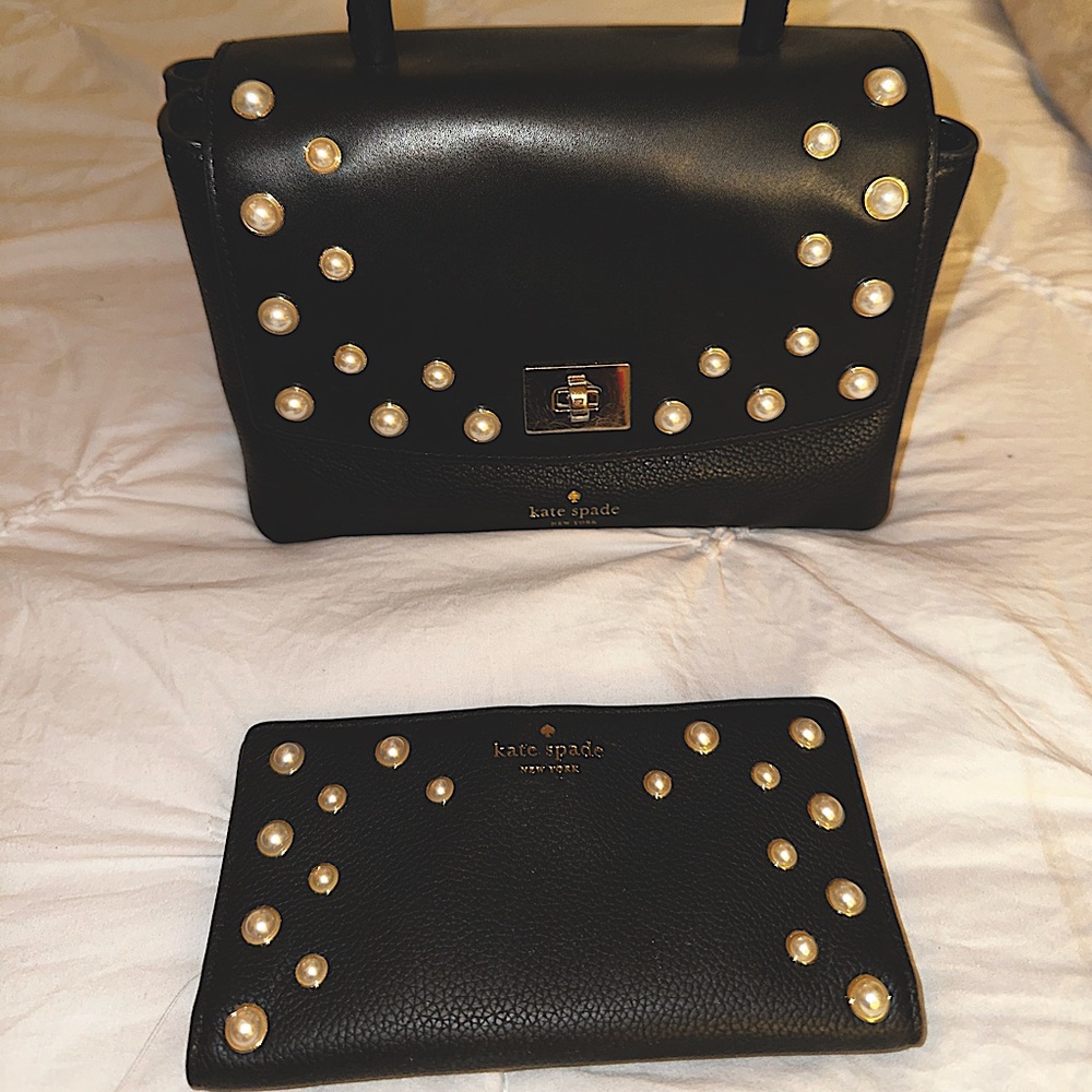 Kate spade Serrano place pearl bag and wallet